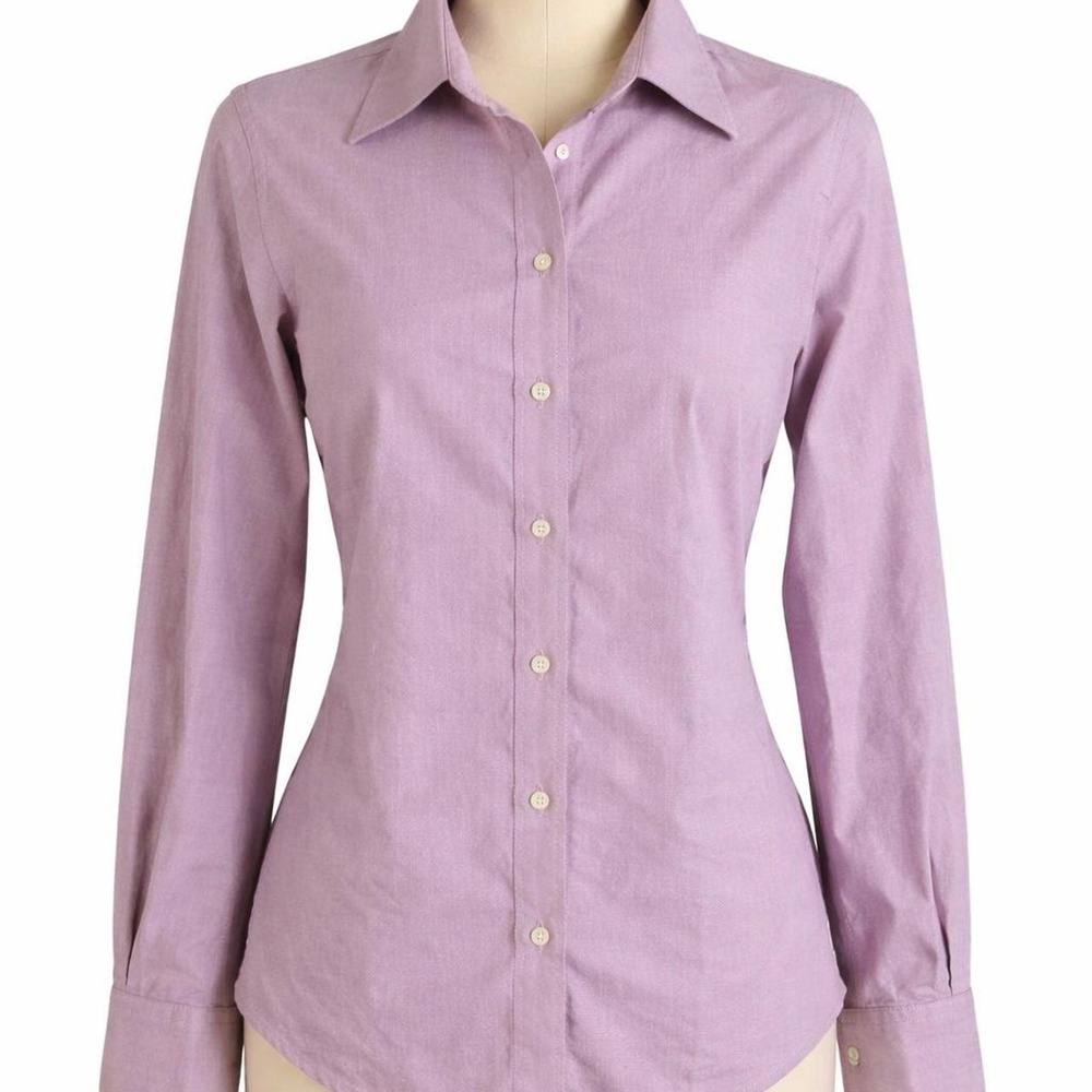 Pendleton Button Down Shirt Purple Size 8 Minimalist‎ Work Office Professional